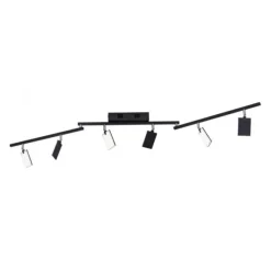 Paul Neuhaus PURE Mira LED Deckenleuchte black pearl 6 flammig dimmbar CCT Memory