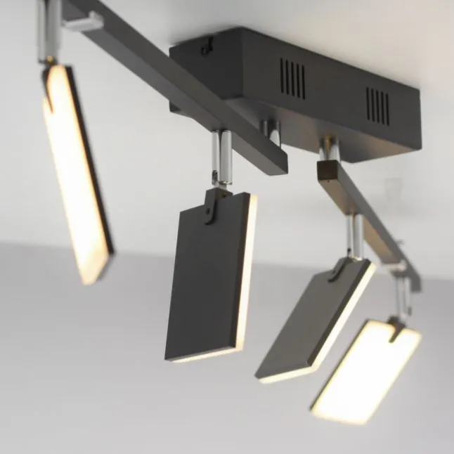 Paul Neuhaus PURE Mira LED Deckenleuchte black pearl 4 flammig dimmbar CCT Memory