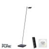 Paul Neuhaus PURE Mira LED Stehleuchte black pearl dimmbar Fußbschalter