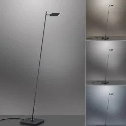 Paul Neuhaus PURE Mira LED Stehleuchte black pearl dimmbar Fußbschalter