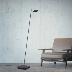 Paul Neuhaus PURE Mira LED Stehleuchte black pearl dimmbar Fußbschalter