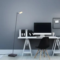 Paul Neuhaus PURE Mira LED Stehleuchte black pearl dimmbar Fußbschalter