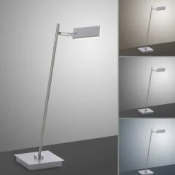 Paul Neuhaus PURE Mira LED Tischleuchte aluminium dimmbar Schreibtischlampe