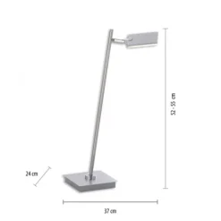 Paul Neuhaus PURE Mira LED Tischleuchte aluminium dimmbar Schreibtischlampe