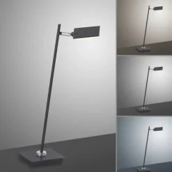 Paul Neuhaus PURE Mira LED Tischleuchte anthrazit dimmbar Schreibtischlampe