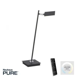Paul Neuhaus PURE Mira LED Tischleuchte anthrazit dimmbar Schreibtischlampe