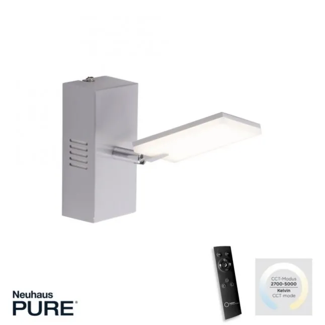 Paul Neuhaus PURE Mira LED Wandleuchte diamond (alu) 1 flammig drehbar dimmbar