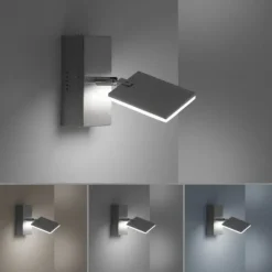 Paul Neuhaus PURE Mira LED Wandleuchte diamond (alu) 1 flammig drehbar dimmbar