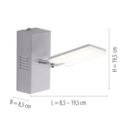 Paul Neuhaus PURE Mira LED Wandleuchte diamond (alu) 1 flammig drehbar dimmbar