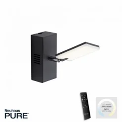 Paul Neuhaus PURE Mira LED Wandleuchte black pearl 1 flammig drehbar dimmbar