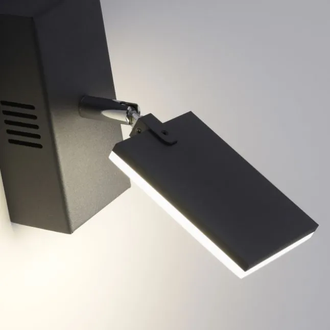 Paul Neuhaus PURE Mira LED Wandleuchte black pearl 1 flammig drehbar dimmbar