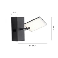 Paul Neuhaus PURE Mira LED Wandleuchte black pearl 1 flammig drehbar dimmbar
