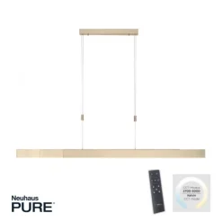 Paul Neuhaus PURE Moto e-SLIDE® imperial gold elektrisch ausfahrbar Pendelleuchte