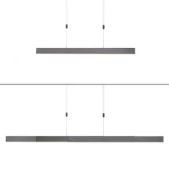 Paul Neuhaus PURE Moto e-SLIDE® platin (grau) elektrisch ausfahrbar Pendelleuchte