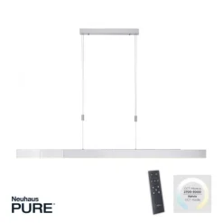 Paul Neuhaus PURE Moto e-SLIDE® diamond (alu) elektrisch ausfahrbar Pendelleuchte