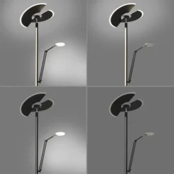 Paul Neuhaus PURE Mutil LED Deckenfluter graphite Leselicht dimmbar