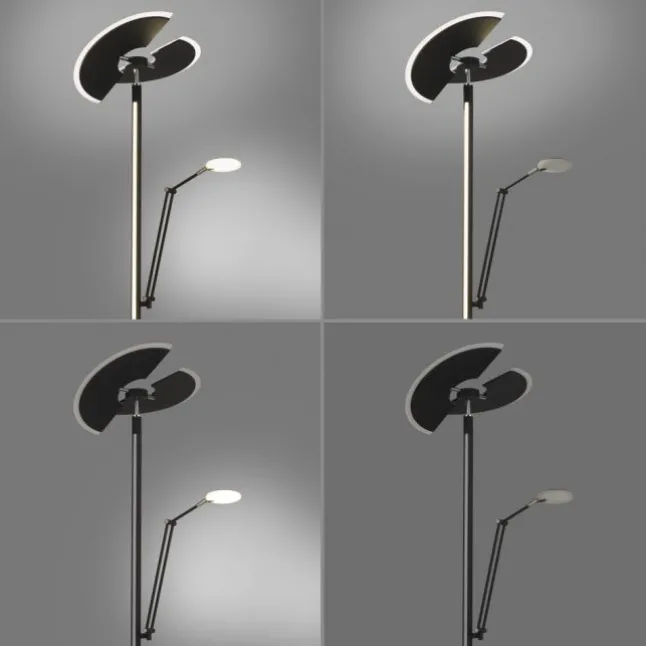 Paul Neuhaus PURE Mutil LED Deckenfluter graphite Leselicht dimmbar