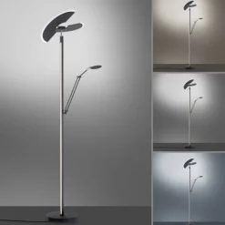 Paul Neuhaus PURE Mutil LED Deckenfluter graphite Leselicht dimmbar