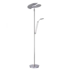 Paul Neuhaus PURE Mutil LED Deckenfluter diamond (siber farbig) Leselicht dimmbar