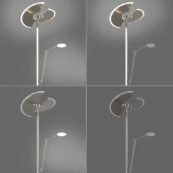 Paul Neuhaus PURE Mutil LED Deckenfluter diamond (siber farbig) Leselicht dimmbar