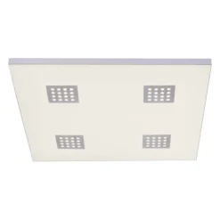 Paul Neuhaus PURE Neo LED Deckenleuchte aluminium gebürstet 62x62cm dimmbar