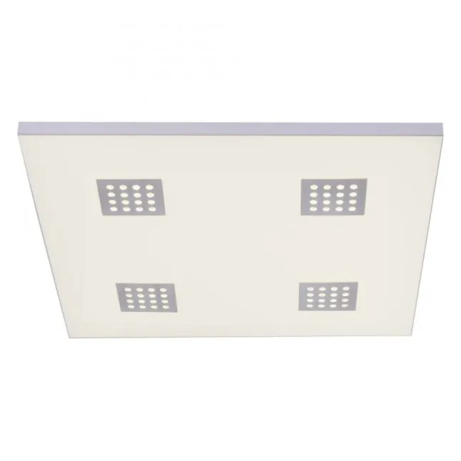Paul Neuhaus PURE Neo LED Deckenleuchte aluminium gebürstet 62x62cm dimmbar