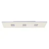 Paul Neuhaus PURE Neo LED Deckenleuchte aluminium gebürstet 120x30cm dimmbar