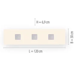 Paul Neuhaus PURE Neo LED Deckenleuchte aluminium gebürstet 120x30cm dimmbar