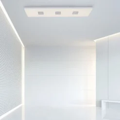 Paul Neuhaus PURE Neo LED Deckenleuchte aluminium gebürstet 120x30cm dimmbar