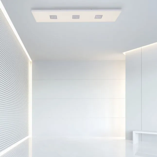 Paul Neuhaus PURE Neo LED Deckenleuchte aluminium gebürstet 120x30cm dimmbar