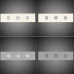Paul Neuhaus PURE Neo LED Deckenleuchte aluminium gebürstet 120x30cm dimmbar