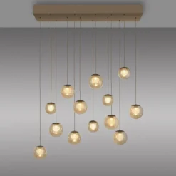 Paul Neuhaus PURE Popup,LED Pendelleuchte bronce, 13 flammig
