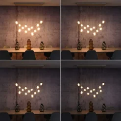 Paul Neuhaus PURE Popup,LED Pendelleuchte bronce, 13 flammig