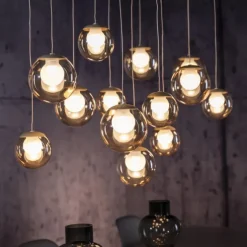 Paul Neuhaus PURE Popup,LED Pendelleuchte bronce, 13 flammig