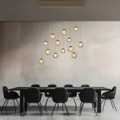 Paul Neuhaus PURE Popup,LED Pendelleuchte bronce, 13 flammig