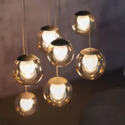 Paul Neuhaus PURE Popup, LED Pendelleuchte 7fl. bronce,