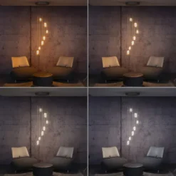 Paul Neuhaus PURE Popup, LED Pendelleuchte 7fl. bronce,