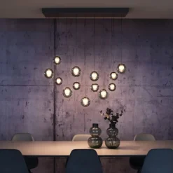 Paul Neuhaus PURE Popup, LED Pendelleuchte, mystic grey,