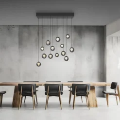 Paul Neuhaus PURE Popup, LED Pendelleuchte, mystic grey,
