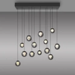 Paul Neuhaus PURE Popup, LED Pendelleuchte, mystic grey,