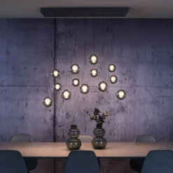 Paul Neuhaus PURE Popup, LED Pendelleuchte, mystic grey,