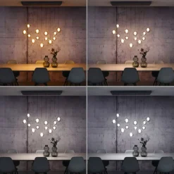 Paul Neuhaus PURE Popup, LED Pendelleuchte, mystic grey,