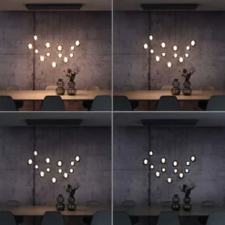 Paul Neuhaus PURE Popup, LED Pendelleuchte, mystic grey,