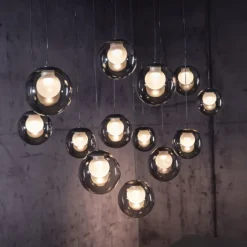 Paul Neuhaus PURE Popup, LED Pendelleuchte, mystic grey,