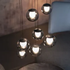 Paul Neuhaus PURE Popup, LED Pendelleuchte, mystic grey,