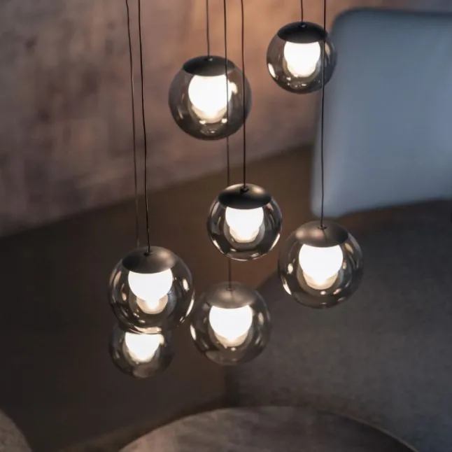 Paul Neuhaus PURE Popup, LED Pendelleuchte, mystic grey,