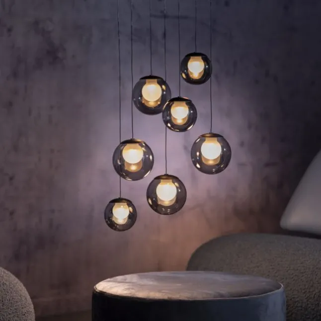 Paul Neuhaus PURE Popup, LED Pendelleuchte, mystic grey,
