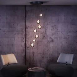 Paul Neuhaus PURE Popup, LED Pendelleuchte, mystic grey,