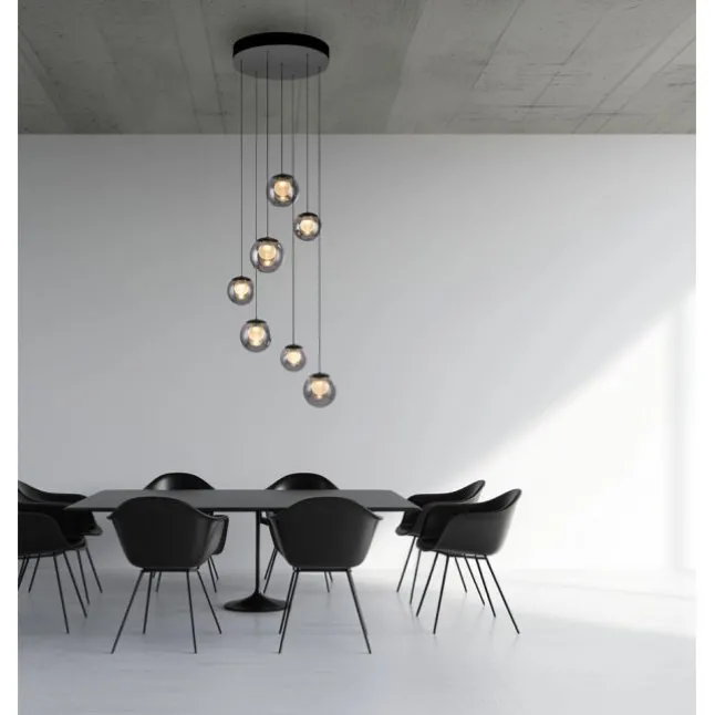 Paul Neuhaus PURE Popup, LED Pendelleuchte, mystic grey,