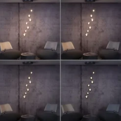 Paul Neuhaus PURE Popup, LED Pendelleuchte, mystic grey,
